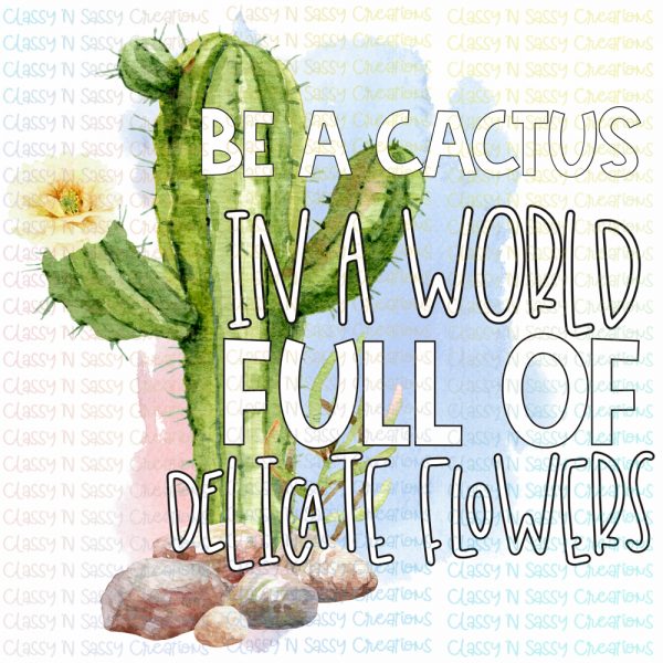 Be a cactus in a world full of delicate flowers – Classy 'N Sassy Creations