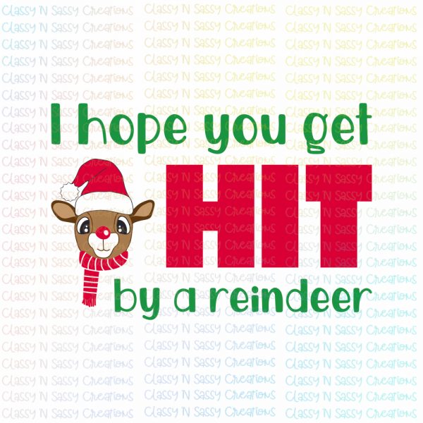 I hope you get hit by a reindeer