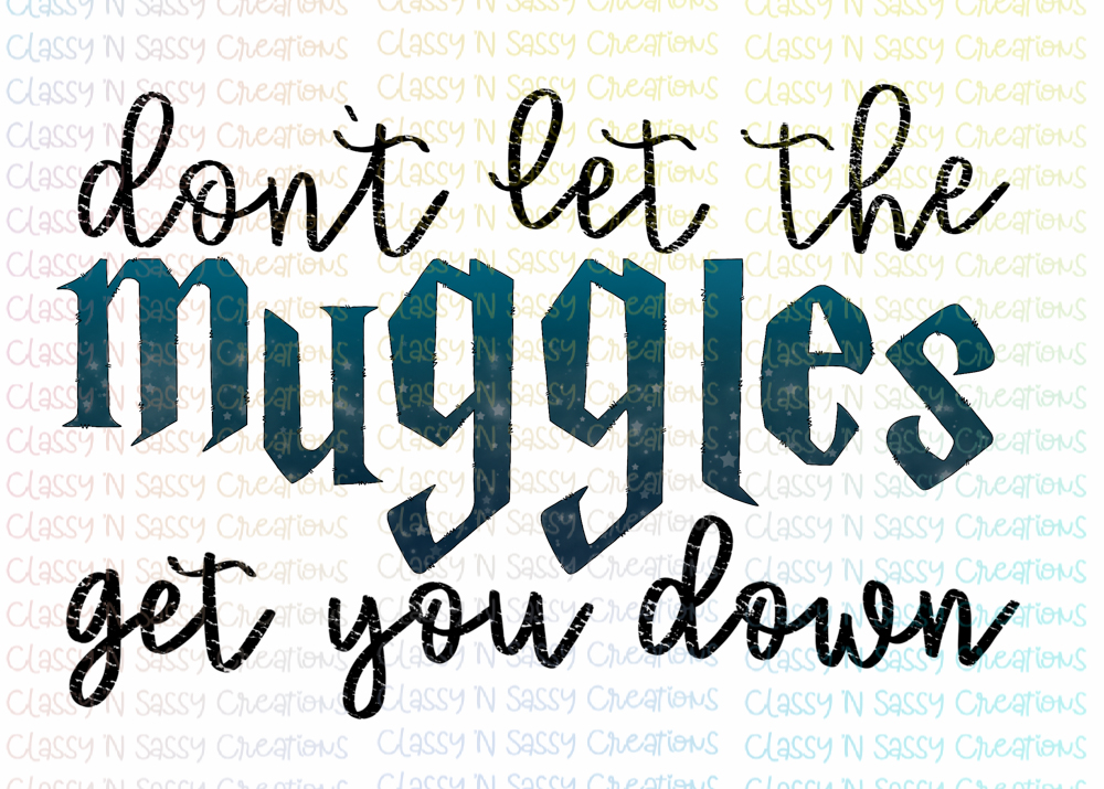 Dont Let The Muggles Get You Down Classy N Sassy Creations