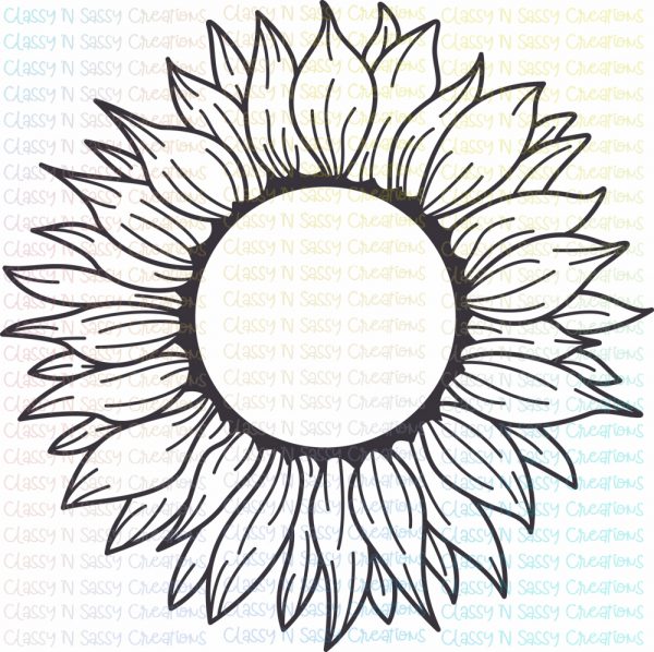 Sunflower Monogram