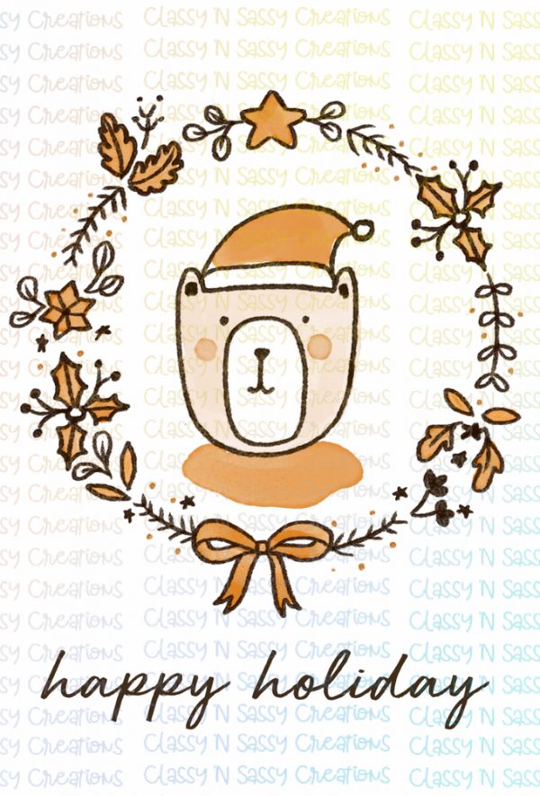 Happy Holiday - Teddy Bear