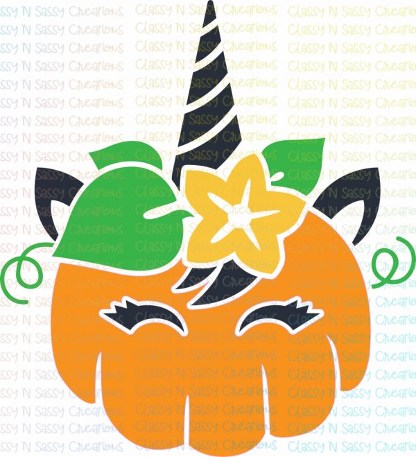 Pumpkin Unicorn – Classy 'N Sassy Creations